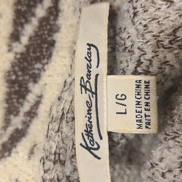 Katherine Barclay Aztec wool blend sweater jacket - Picture 4 of 5